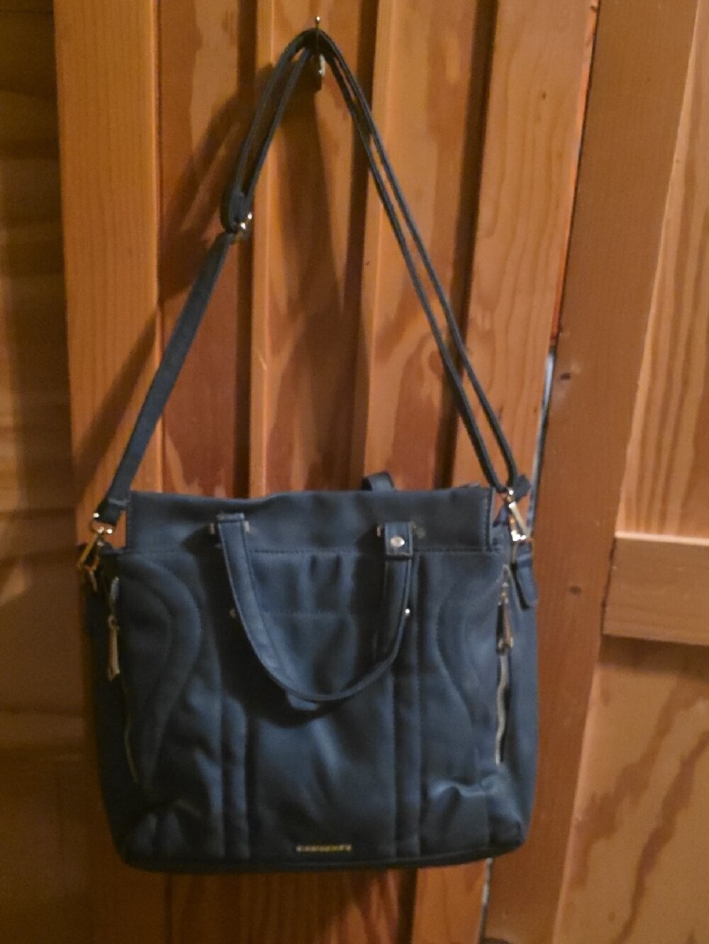 Rampage Classic Navy Pebbled Tote Bag - Women
